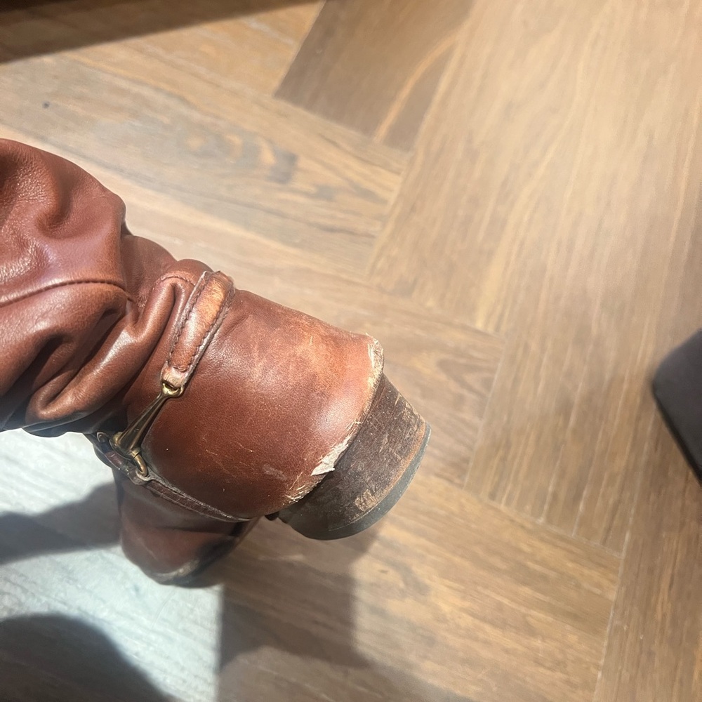 Gucci Brown Leather Riding Boots - Picture 5 of 7